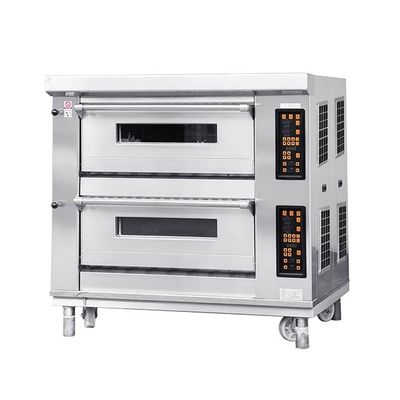 蒸気の石が付いているモジュラー6皿40x60のパン屋のガスのデッキのオーブン