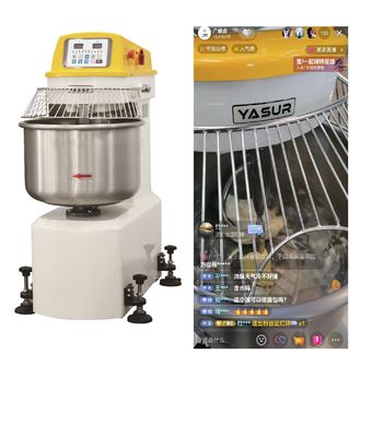 螺線形のこね粉ミキサー180ポンドは4.5kw螺線形のこね粉ニーダー対モーター二種速度の