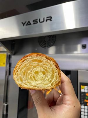 蒸気のパン屋の対流のオーブンの回転式オーブン5の皿40X60cmのデンマークのクロワッサンのパンおよびペストリーのオーブン9.5Kw