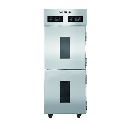 二重キャビネットのこね粉の抑制剤Proofer Yasurタイプ40X60 Cmの皿4kw範囲の36の皿