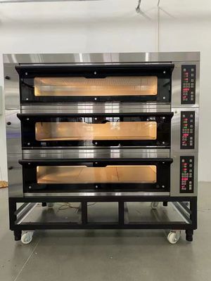 300c電気デッキのオーブン40x60cmのクッキー3のデッキ9の皿のオーブン