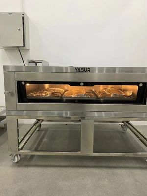 3.5kwパン屋のデッキのオーブンのヨーロッパ式の3つの皿の単一のデッキ40X60cmの皿