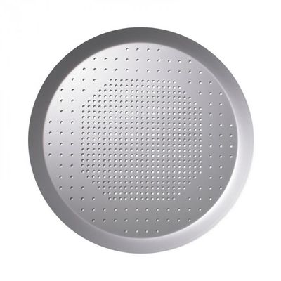 打ち抜かれたアルミニウム焼ける皿の円形は懸命に16インチ穴があいたピザ皿を陽極酸化した