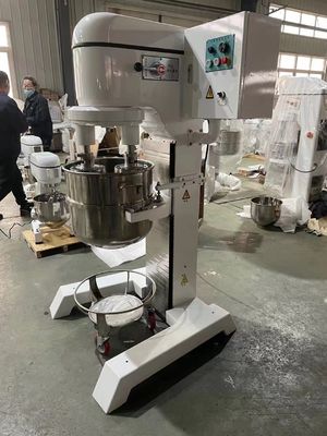 対の泡立て器の商業惑星のミキサー60リットルのケーキのクリームのミキサー機械